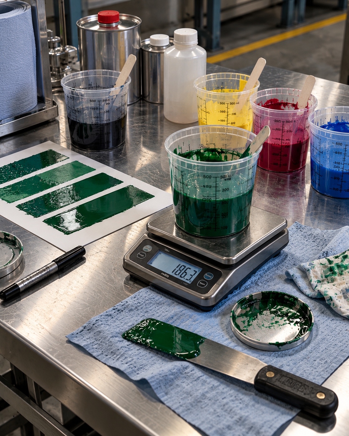 Screen printing ink process